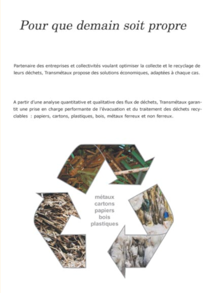 Transmétaux - Plaquette